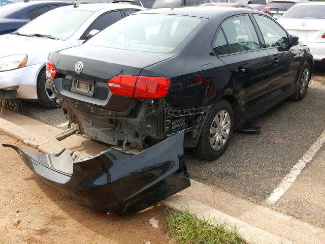 3VW2K7AJ2EM326774 - 2014 VOLKSWAGEN JETTA BASE 黑色 照片 4