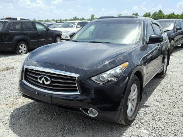 JN8CS1MU9EM452298 - 2014 INFINITI QX70 BLACK photo 2