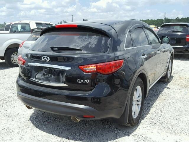 JN8CS1MU9EM452298 - 2014 INFINITI QX70 BLACK photo 4