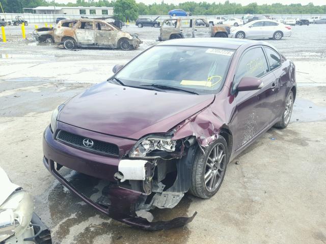 JTKDE177770180186 - 2007 TOYOTA SCION TC 栗色 照片 2