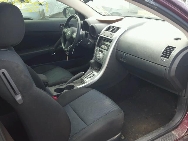JTKDE177770180186 - 2007 TOYOTA SCION TC 栗色 照片 5