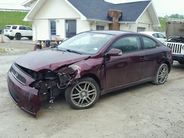 JTKDE177460121742 - 2006 TOYOTA SCION TC 勃艮第红 照片 2