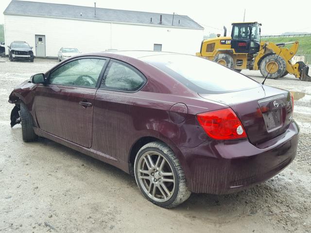 JTKDE177460121742 - 2006 TOYOTA SCION TC 勃艮第红 照片 3