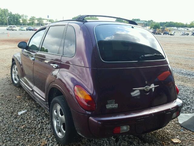 3C8FY4BB51T553688 - 2001 CHRYSLER PT CRUISER PURPLE photo 3