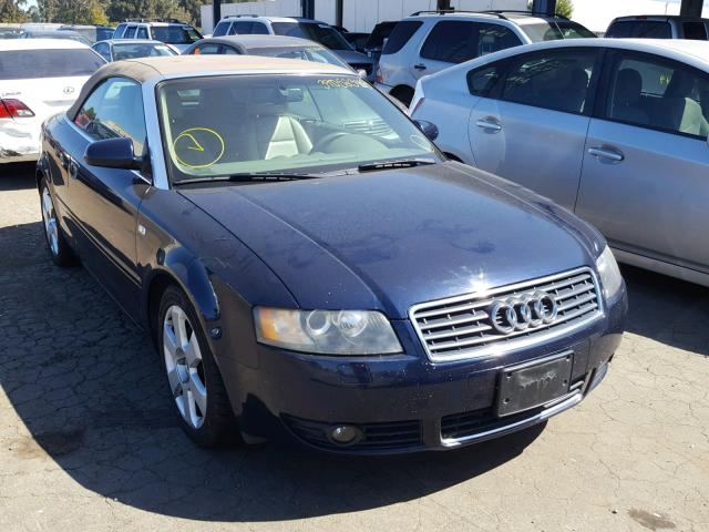 WAUAC48H45K015705 - 2005 AUDI A4 1.8 CAB BLUE photo 1