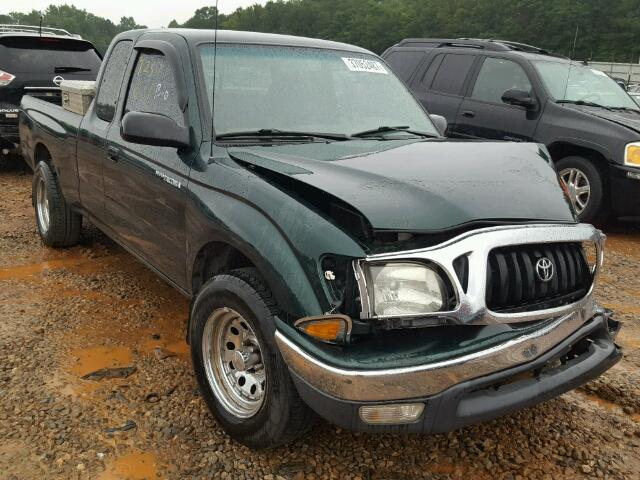 5TEVL52N82Z145258 - 2002 TOYOTA TACOMA XTR GREEN photo 1