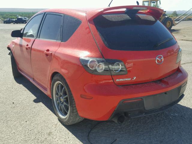 JM1BK34LX71675741 - 2007 MAZDA SPEED 3 RED photo 3