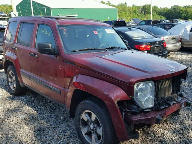 1J8GN28K78W172142 - 2008 JEEP LIBERTY RED photo 1