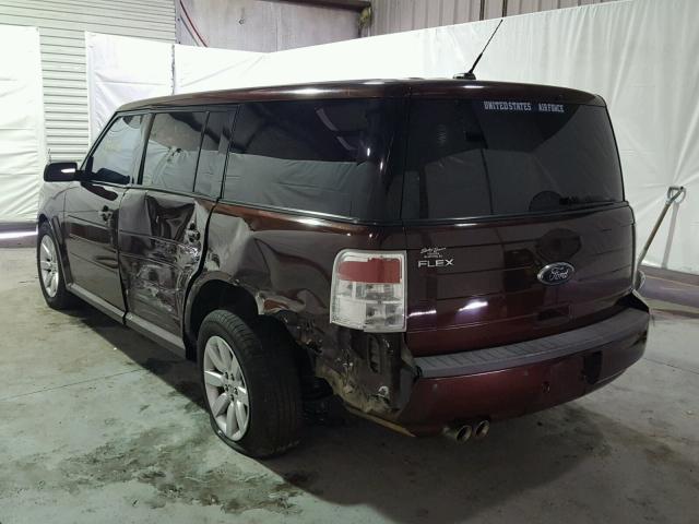 2FMDK51C09BA01187 - 2009 FORD FLEX SE BURGUNDY photo 3