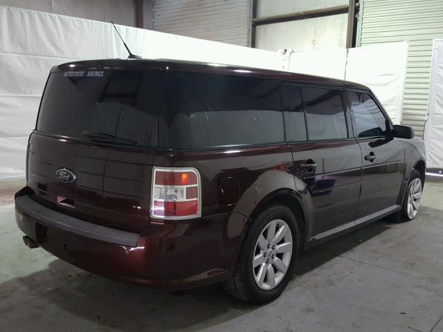 2FMDK51C09BA01187 - 2009 FORD FLEX SE BURGUNDY photo 4