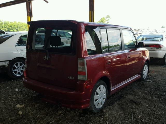 JTLKT324764064799 - 2006 TOYOTA SCION XB მუქწითელი ფოტო 4