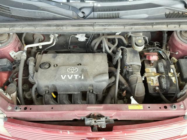 JTLKT324764064799 - 2006 TOYOTA SCION XB მუქწითელი ფოტო 7