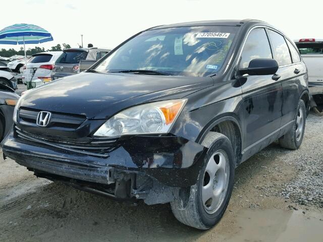 JHLRE38339C000761 - 2009 HONDA CR-V LX BLACK photo 2