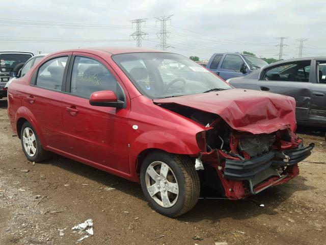 KL1TD56668B008234 - 2008 CHEVROLET AVEO BASE Կարմիր լուսանկար 1