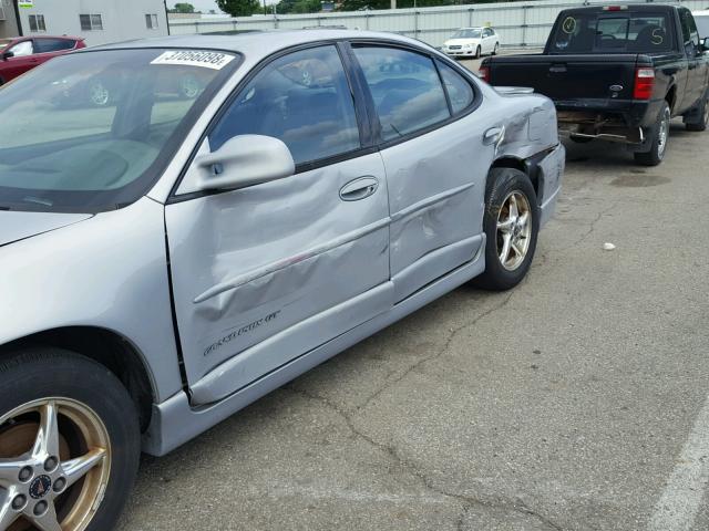 1G2WP52K7YF303467 - 2000 PONTIAC GRAND PRIX SILVER photo 9