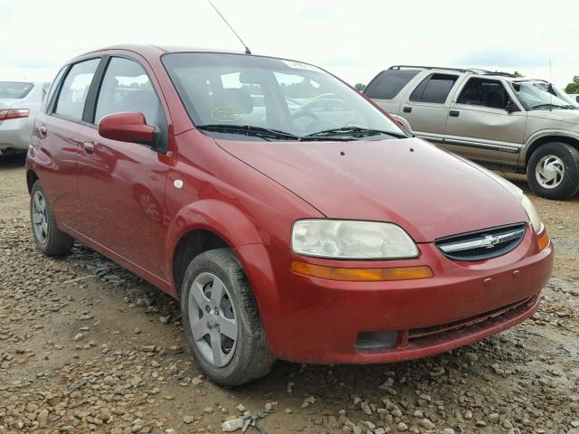 KL1TD66646B674642 - 2006 CHEVROLET AVEO BASE Կարմիր լուսանկար 1