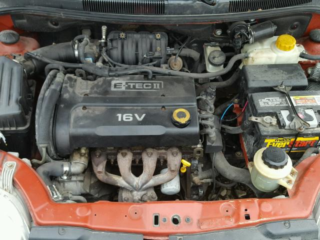 KL1TD66646B674642 - 2006 CHEVROLET AVEO BASE Կարմիր լուսանկար 7