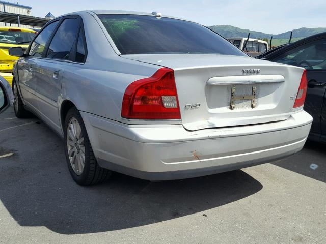 YV1TS911551408766 - 2005 VOLVO S80 T6 TUR SILVER photo 3