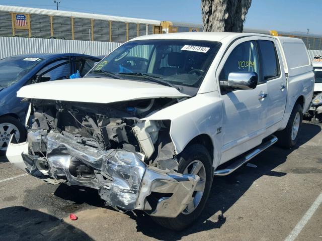 1N6AA07A74N576187 - 2004 NISSAN TITAN XE WHITE photo 2