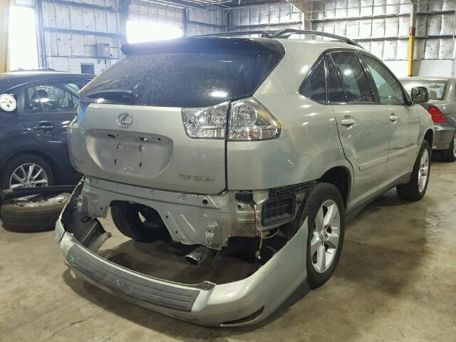 2T2HA31U75C077900 - 2005 LEXUS RX 330 SILVER photo 4