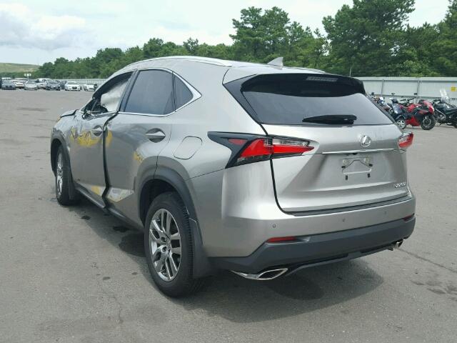 JTJBARBZ4G2089816 - 2016 LEXUS NX 200T GRAY photo 3