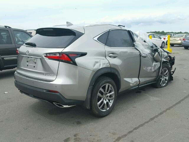 JTJBARBZ4G2089816 - 2016 LEXUS NX 200T GRAY photo 4