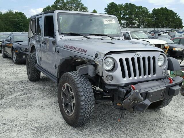 1C4BJWFG1FL697022 - 2015 JEEP WRANGLER U SILVER photo 1