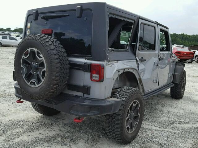 1C4BJWFG1FL697022 - 2015 JEEP WRANGLER U SILVER photo 4