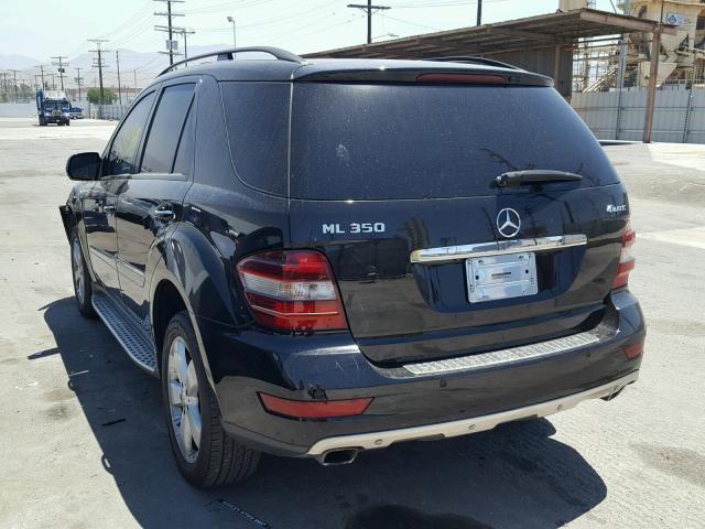 4JGBB86E79A470632 - 2009 MERCEDES-BENZ ML 350 BLACK photo 3