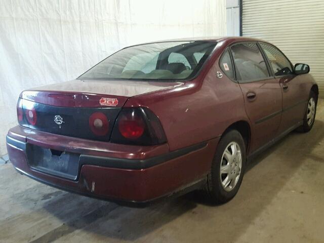 2G1WF52E059295945 - 2005 CHEVROLET IMPALA 栗色 照片 4