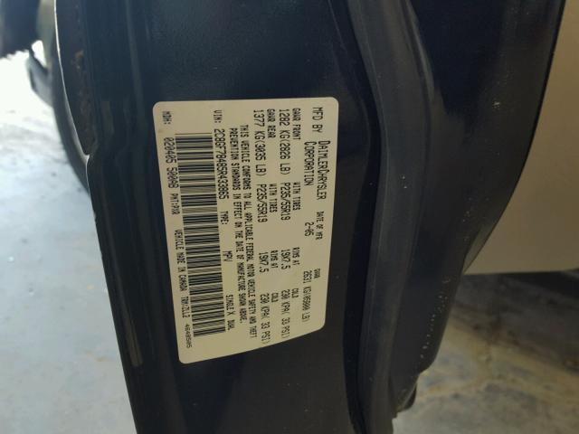 2C8GF78485R433865 - 2005 CHRYSLER PACIFICA L შავი ფოტო 10