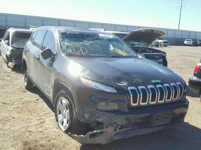 1C4PJMAB4EW162432 - 2014 JEEP CHEROKEE S BLACK photo 1