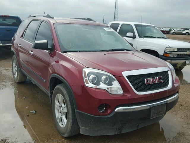 1GKLRKED3AJ119963 - 2010 GMC ACADIA MAROON photo 1