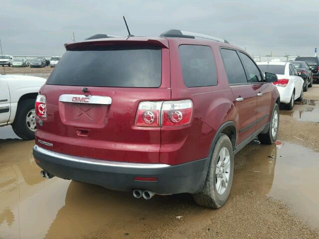 1GKLRKED3AJ119963 - 2010 GMC ACADIA MAROON photo 4