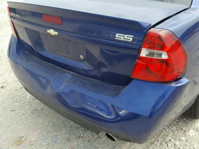 1G1ZW53156F182087 - 2006 CHEVROLET MALIBU SS BLUE photo 9