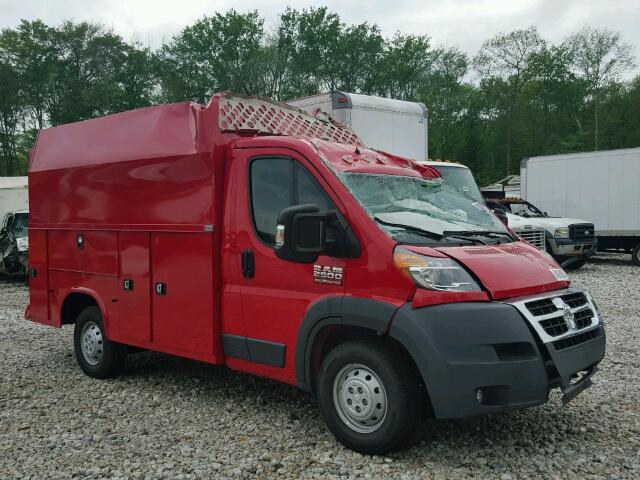 3C7WRVTG4GE102959 - 2016 RAM PROMASTER RED photo 1