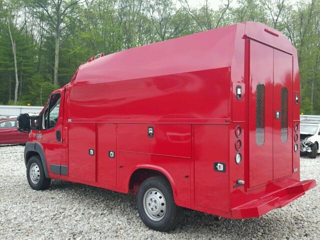 3C7WRVTG4GE102959 - 2016 RAM PROMASTER RED photo 3