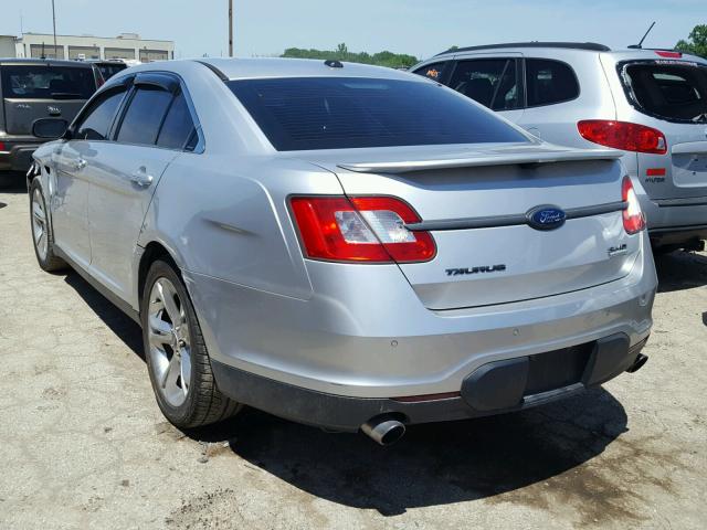 1FAHP2KT5AG126967 - 2010 FORD TAURUS SHO SILVER photo 3