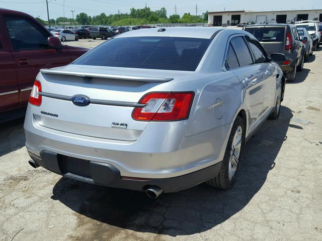 1FAHP2KT5AG126967 - 2010 FORD TAURUS SHO SILVER photo 4