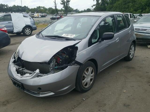 JHMGE88249S025049 - 2009 HONDA FIT GRAY photo 2