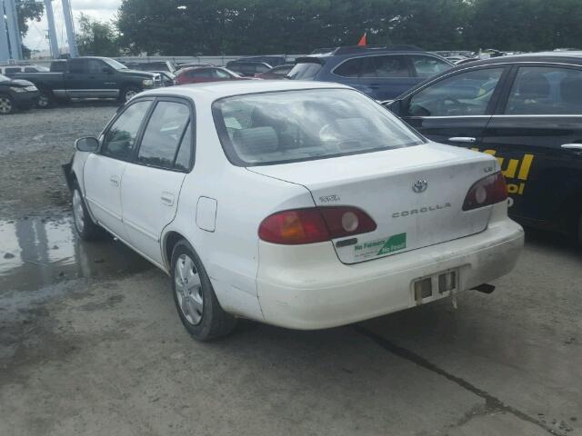 1NXBR12E91Z560506 - 2001 TOYOTA COROLLA CE WHITE photo 3