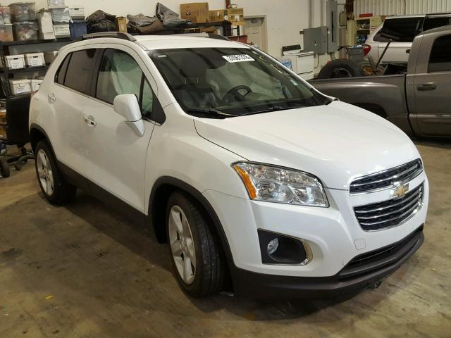 3GNCJMSB0GL177877 - 2016 CHEVROLET TRAX LTZ WHITE photo 1