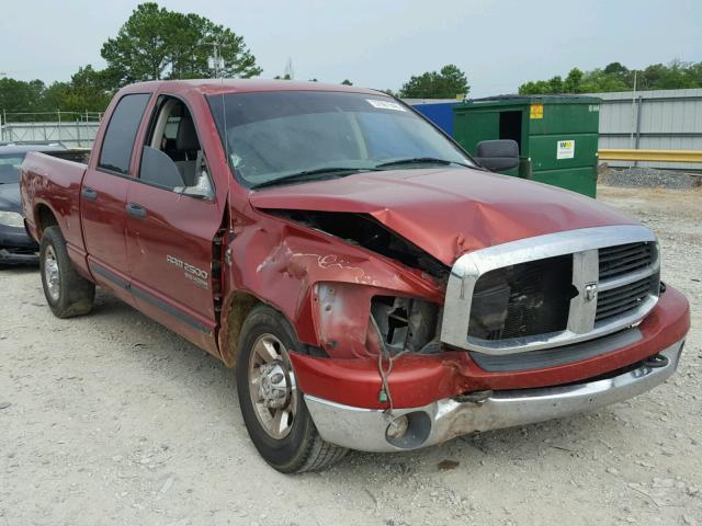 3D7KR28C36G213835 - 2006 DODGE RAM 2500 S RED photo 1