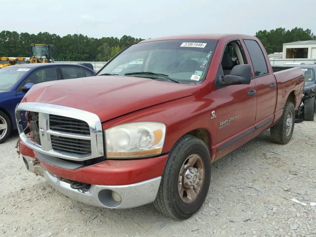3D7KR28C36G213835 - 2006 DODGE RAM 2500 S RED photo 2