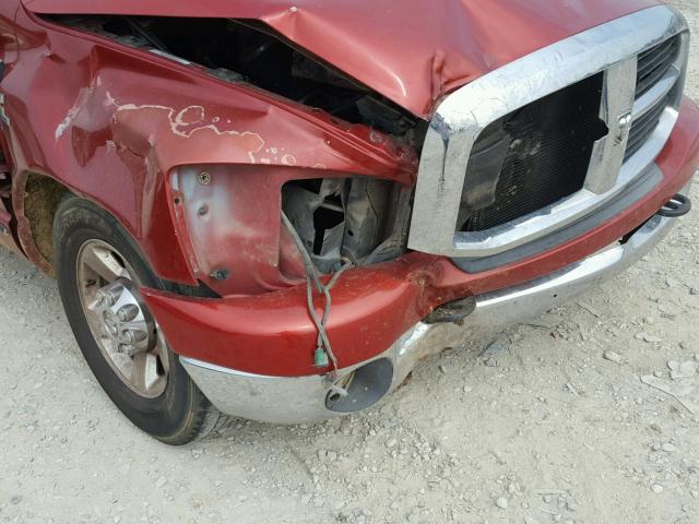 3D7KR28C36G213835 - 2006 DODGE RAM 2500 S RED photo 9