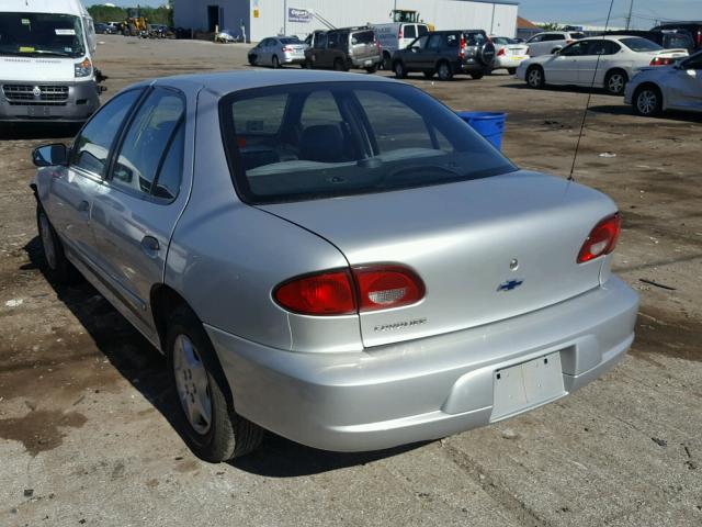 1G1JC524427203064 - 2002 CHEVROLET CAVALIER B SILVER photo 3