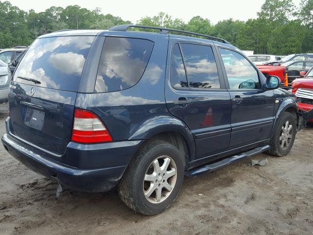 4JGAB72E5XA114057 - 1999 MERCEDES-BENZ ML 430 BLUE photo 4