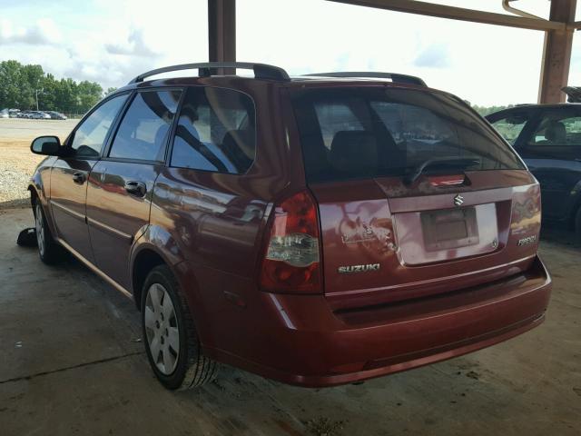 KL5JD86Z97K509313 - 2007 SUZUKI FORENZA BA MAROON photo 3