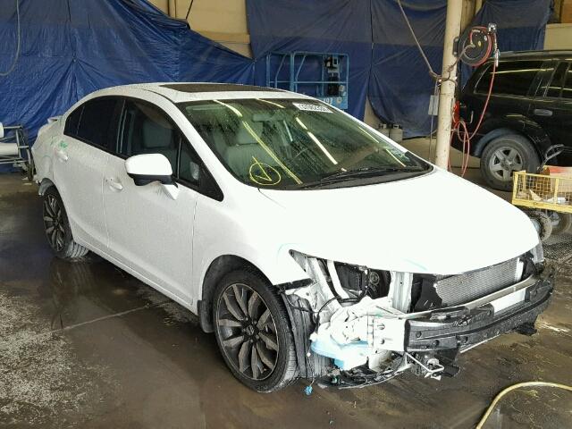 19XFB2F90EE047193 - 2014 HONDA CIVIC EXL 白色 照片 1