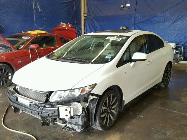 19XFB2F90EE047193 - 2014 HONDA CIVIC EXL 白色 照片 2